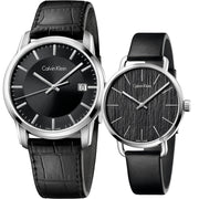  Shop Authentic Calvin Klein Even Black Dial Black Leather Strap Watch for Women - K7B231C1 - Luxxuri
