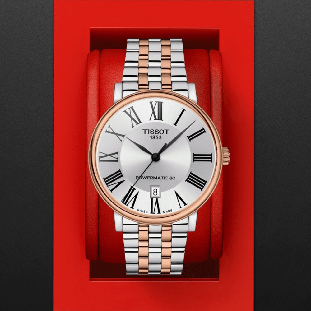  Shop Authentic Tissot Carson Premium Powermatic 80 Silver Dial Two Tone Steel Strap Watch For Men - T122.407.22.033.00 - Luxxuri