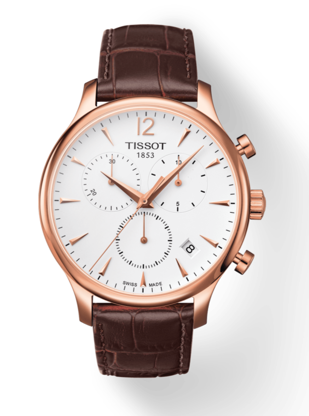  Shop Authentic Tissot T Classic Tradition Chronograph White Dial Brown Leather Strap Watch For Men - T063.617.36.037.00 - Luxxuri