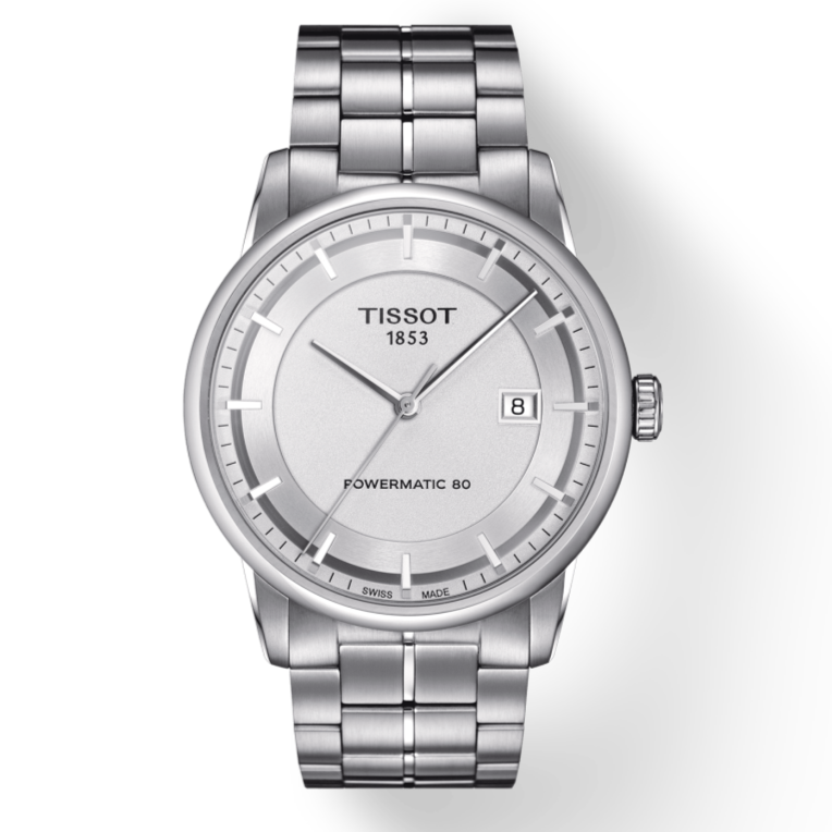  Shop Authentic Tissot Luxury Powermatic 80 Silver Dial Silver Steel Strap Watch For Men - T086.407.11.031.00 - Luxxuri