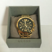  Shop Authentic Guess Optic Multifunction Black Dial Gold Steel Strap Watch for Men - W0193G1 - Luxxuri
