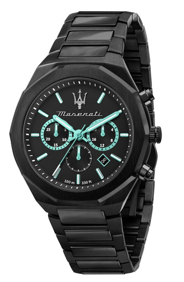  Shop Authentic Maserati STILE Aqua Edition Black Dial Chronograph Watch For Men - R8873644001 - Luxxuri