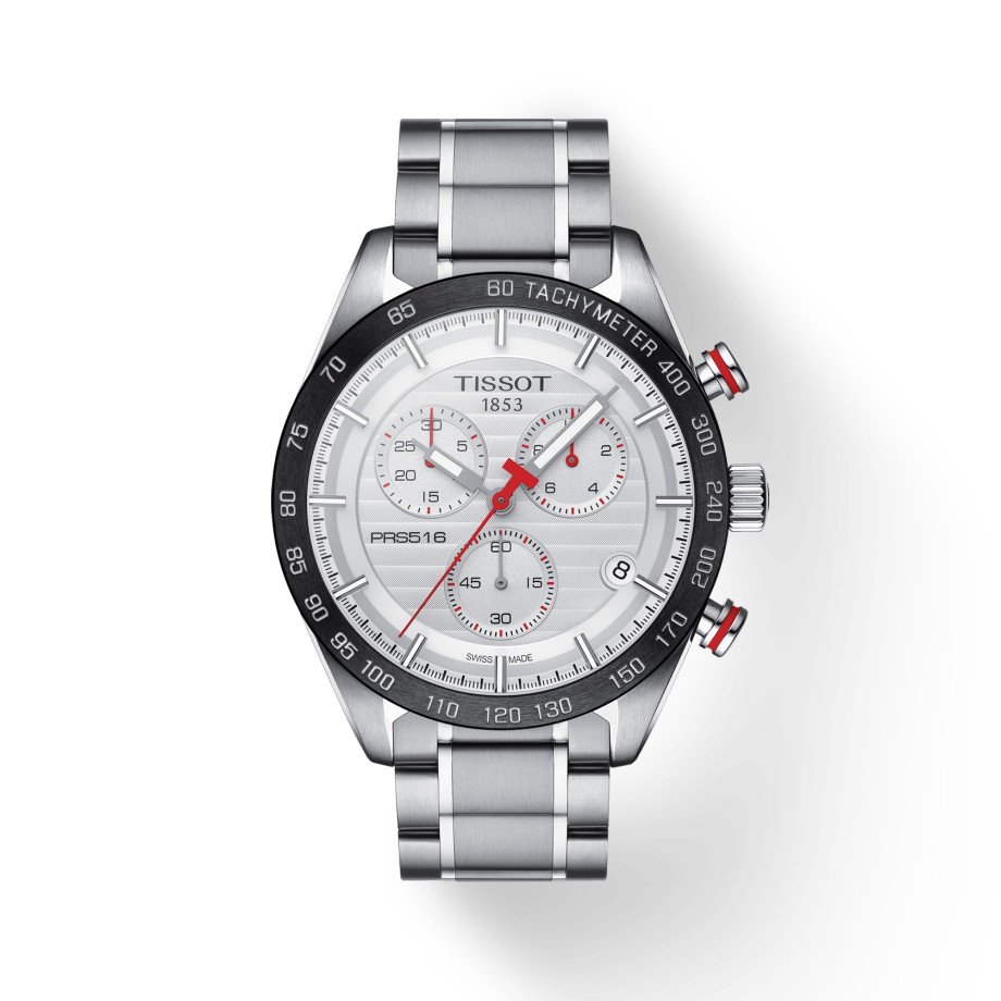  Shop Authentic Tissot T Sport PRS 516 Chronograph White Dial Silver Steel Strap Watch For Men - T100.417.11.031.00 - Luxxuri
