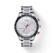  Shop Authentic Tissot T Sport PRS 516 Chronograph White Dial Silver Steel Strap Watch For Men - T100.417.11.031.00 - Luxxuri