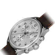  Shop Authentic Tissot T Sport Chrono XL Classic Silver Dial Brown Leather Strap Watch For Men - T116.617.16.037.00 - Luxxuri