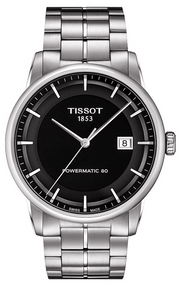  Shop Authentic Tissot Luxury Powermatic 80 Black Dial Silver Steel Strap Watch For Men - T086.407.11.051.00 - Luxxuri