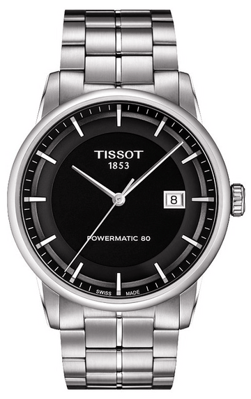  Shop Authentic Tissot Luxury Powermatic 80 Black Dial Silver Steel Strap Watch For Men - T086.407.11.051.00 - Luxxuri