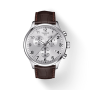  Shop Authentic Tissot Chrono XL Silver Dial Brown Leather Strap Watch For Men - T116.617.16.037.00 - Luxxuri