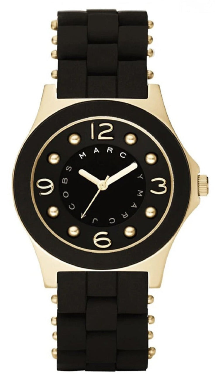  Shop Authentic Marc Jacobs Pelly Black Dial Black Silicone Strap Watch for Women - MBM2540 - Luxxuri