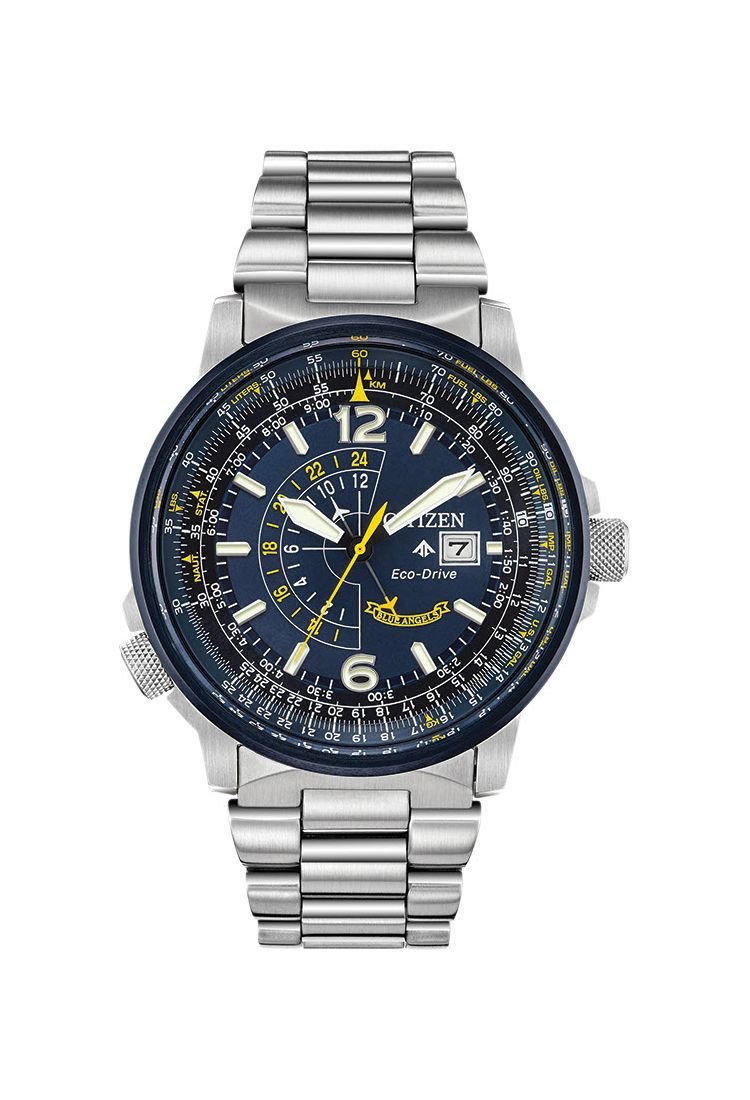  Shop Authentic Citizen Promaster Nighthawk Eco Drive Navy Blue Dial Silver Steel Strap Watch For Men - BJ7006-56L - Luxxuri