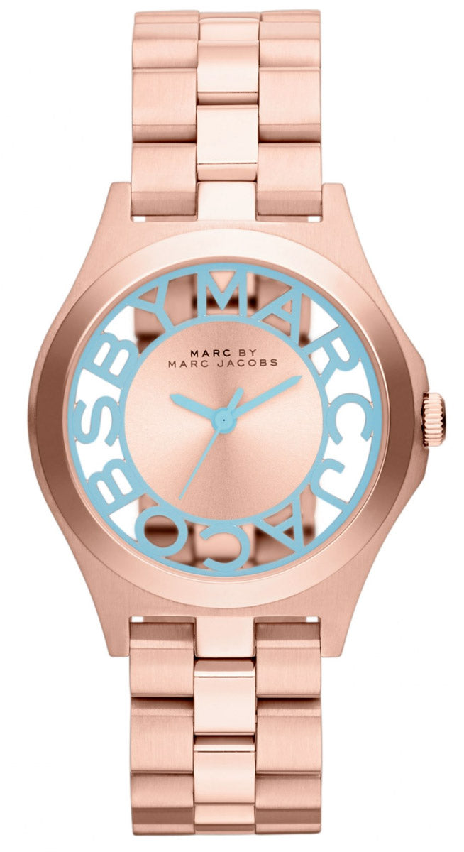  Shop Authentic Marc Jacobs Henry Rose Gold Dial Rose Gold Steel Strap Watch for Women - MBM3296 - Luxxuri
