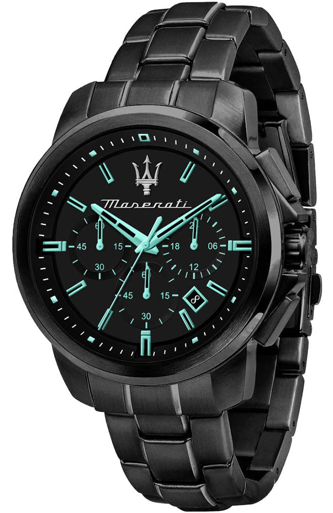  Shop Authentic Maserati Successo Aqua Edition Black Dial Stainless Steel Strap Watch For Men - R8873644003 - Luxxuri