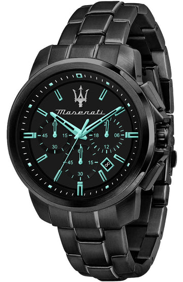  Shop Authentic Maserati Successo Aqua Edition Black Dial Stainless Steel Strap Watch For Men - R8873644003 - Luxxuri