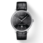  Shop Authentic Tissot Carson Premium Powermatic 80 Black Dial Black Leather Strap Watch For Men - T122.407.16.051.00 - Luxxuri