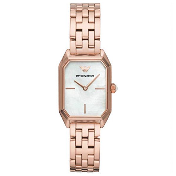  Shop Authentic Emporio Armani Giola White Mother of Pearl Dial Rose Gold Steel Strap Watch For Women - AR11147 - Luxxuri