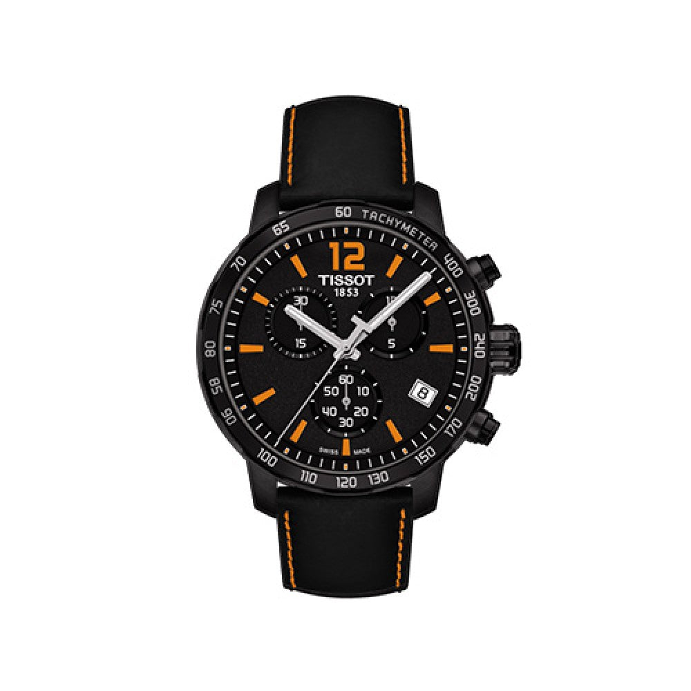  Shop Authentic Tissot Quickster Chronograph Black Dial Watch For Men - T095.417.36.057.00 - Luxxuri