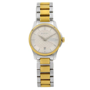  Shop Authentic Gucci G Timeless Silver Dial Two Tone Steel Strap Watch For Women - YA126563 - Luxxuri
