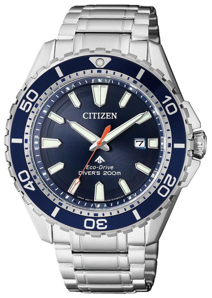  Shop Authentic Citizen Promaster Marine Blue Dial Silver Steel Strap Watch For Men - BN0191-80L - Luxxuri