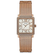  Shop Authentic Guess Highline Off White Dial Rose Gold Stainless Steel Mesh Strap Watch For Women - W0826L3 - Luxxuri