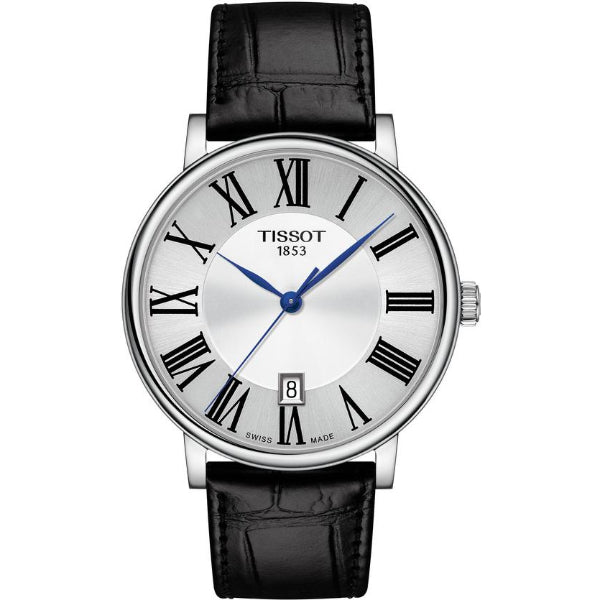  Shop Authentic Tissot Carson Premium Silver Dial Black Leather Strap Watch For Men - T122.410.16.033.00 - Luxxuri