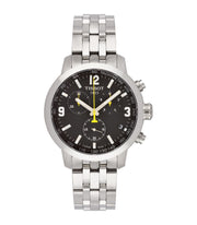  Shop Authentic Tissot PRC 200 Chronograph Black Dial Silver Steel Strap Watch For Men - T055.417.11.057.00 - Luxxuri
