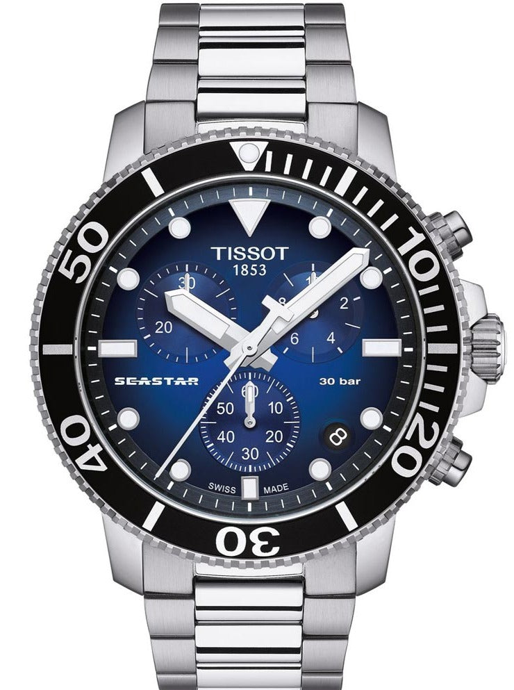  Shop Authentic Tissot Seastar 1000 Chronograph Driver Blue Dial Silver Steel Strap Watch For Men - T120.417.11.041.01 - Luxxuri