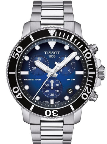  Shop Authentic Tissot Seastar 1000 Chronograph Driver Blue Dial Silver Steel Strap Watch For Men - T120.417.11.041.01 - Luxxuri