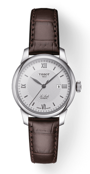  Shop Authentic Tissot T Classic Le Locle Automatic Silver Dial Brown Leather Strap Watch For Women - T006.207.16.038.00 - Luxxuri