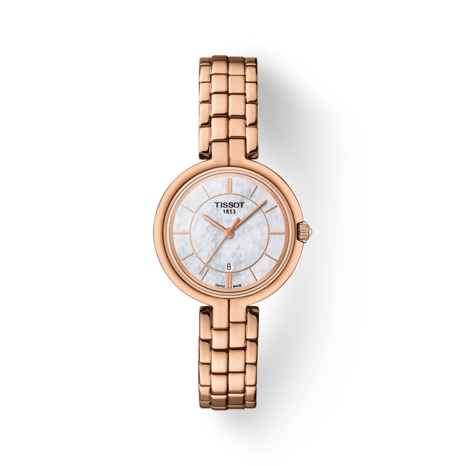  Shop Authentic Tissot T Lady Flamingo Mother of Pearl Dial Rose Gold Steel Strap Watch For Women - T094.210.33.111.01 - Luxxuri