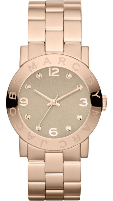  Shop Authentic Marc Jacobs Amy Glitz Brown Dial Rose Gold Steel Strap Watch for Women - MBM3221 - Luxxuri