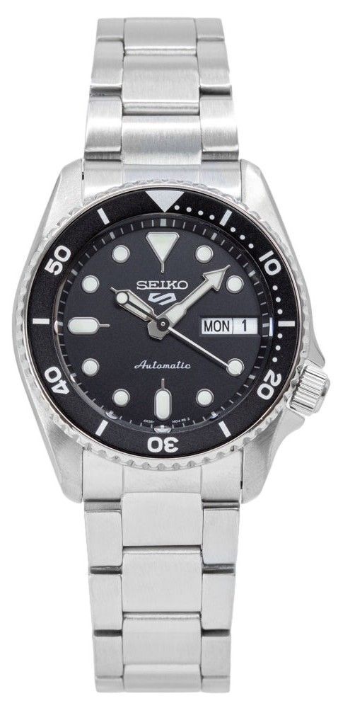 Shop Authentic Seiko 5 Sports SKX Automatic Black Dial Silver Steel Strap Watch For Men - SRPK29K1 - Luxxuri
