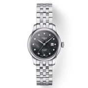  Shop Authentic Tissot Le Locle Automatic Diamonds Mother of Pearl Black Dial Silver Steel Strap Watch For Women - T006.207.11.126.00 - Luxxuri