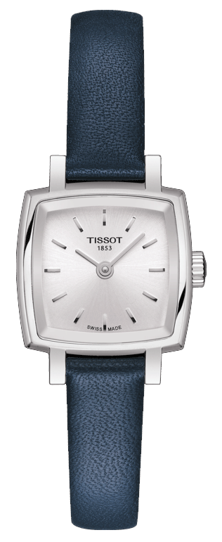  Shop Authentic Tissot Lovely Square Silver Dial Blue Leather Strap Watch For Women - T058.109.16.031.00 - Luxxuri