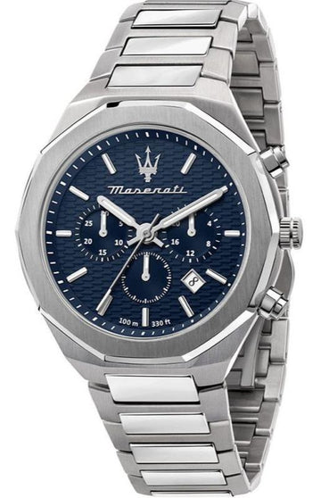  Shop Authentic Maserati Stile Blue Dial Silver Steel Strap Watch For Men - R8873642006 - Luxxuri