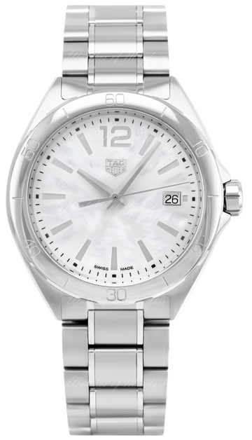  Shop Authentic Tag Heuer Formula 1 Mother of Pearl White Dial Silver Steel Strap Watch for Women - WBJ1318.BA0666 - Luxxuri