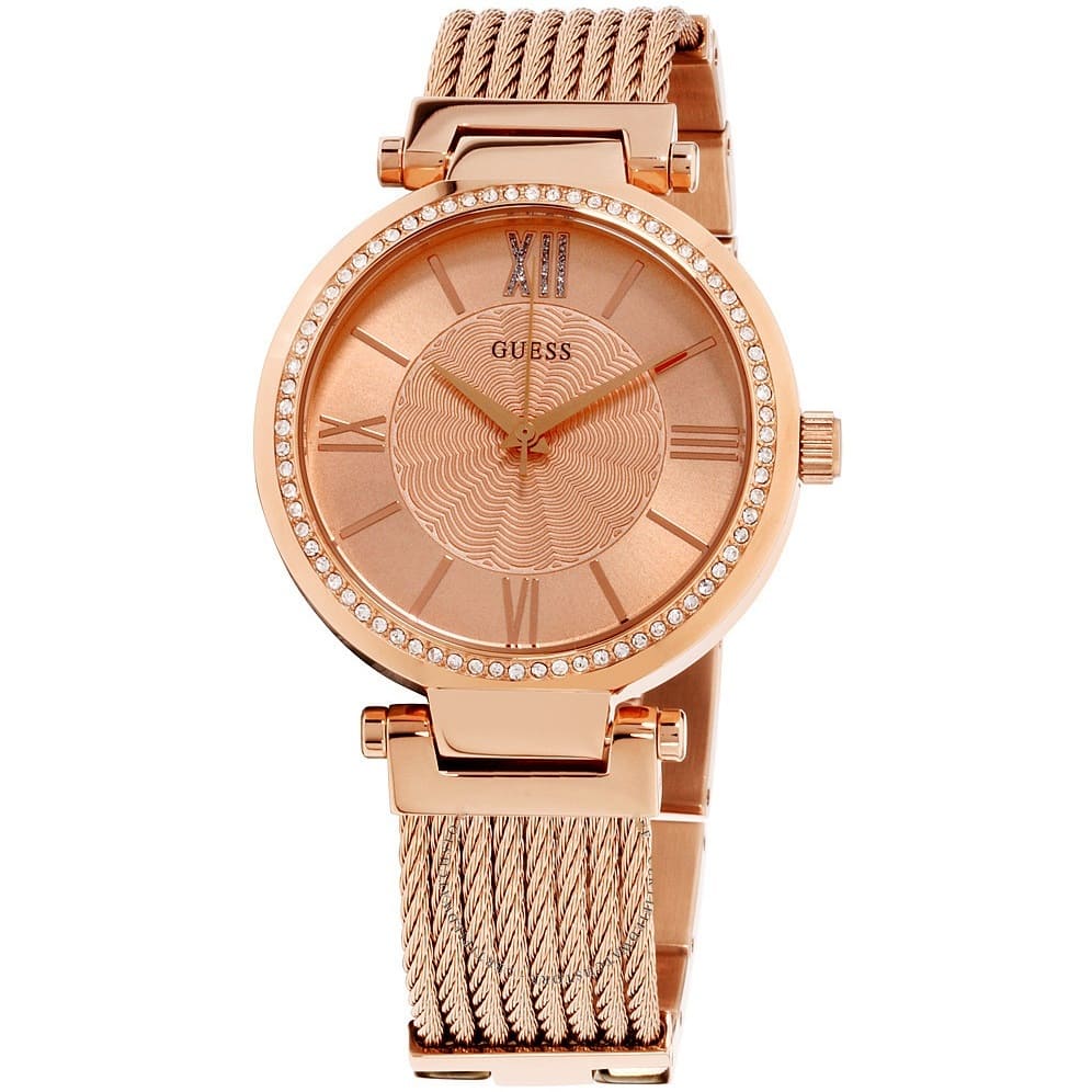  Shop Authentic Guess Soho Rose Gold Dial Stainless Steel Watch For Women - W0638L4 - Luxxuri