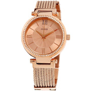  Shop Authentic Guess Soho Rose Gold Dial Stainless Steel Watch For Women - W0638L4 - Luxxuri