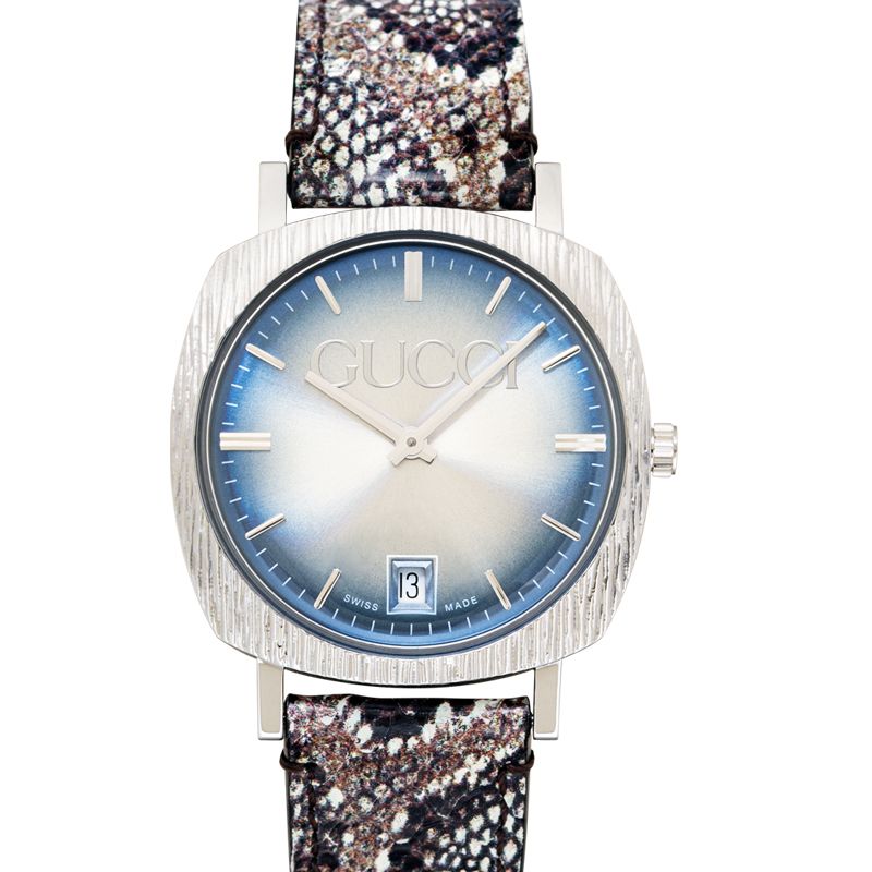  Shop Authentic Gucci Grip Vintage Silver Stainless Steel Quartz Unisex Watch 35mm - YA152401 - Luxxuri