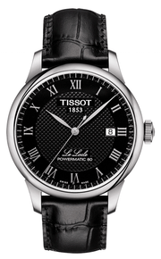  Shop Authentic Tissot Le Locle Powermatic 80 Black Dial Black Leather Strap Watch For Men - T006.407.16.053.00 - Luxxuri