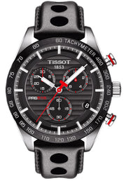  Shop Authentic Tissot PRS 516 Chronograph Black Dial Black Leather Strap Watch For Men - T100.417.16.051.00 - Luxxuri
