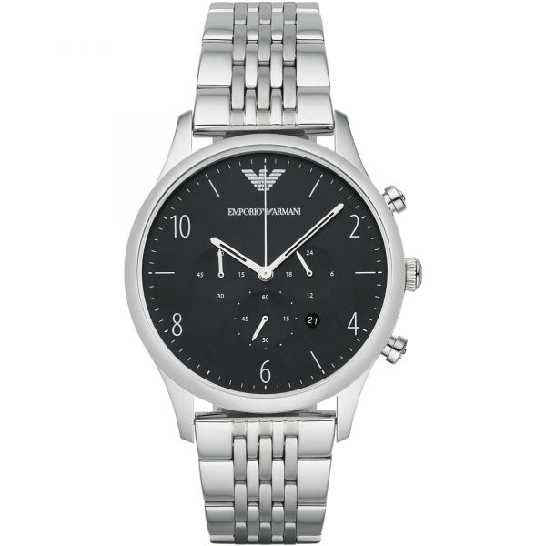  Shop Authentic Emporio Armani Beta Chronograph Black Dial Steel Strap Watch For Men - AR1863 - Luxxuri