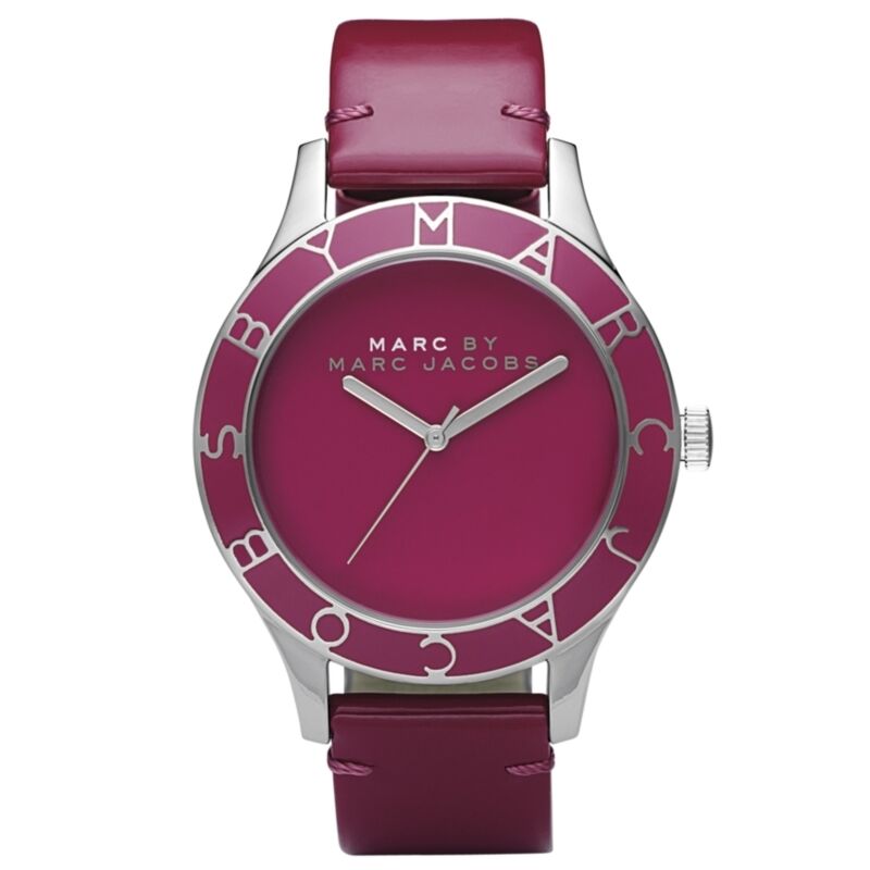  Shop Authentic Marc Jacobs Blade Red Dial Red Leather Strap Watch for Women - MBM1157 - Luxxuri