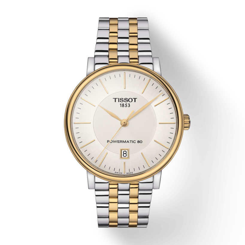  Shop Authentic Tissot Carson Premium Powermatic 80 White Dial Two Tone Steel Strap Watch For Men - T122.407.22.031.00 - Luxxuri