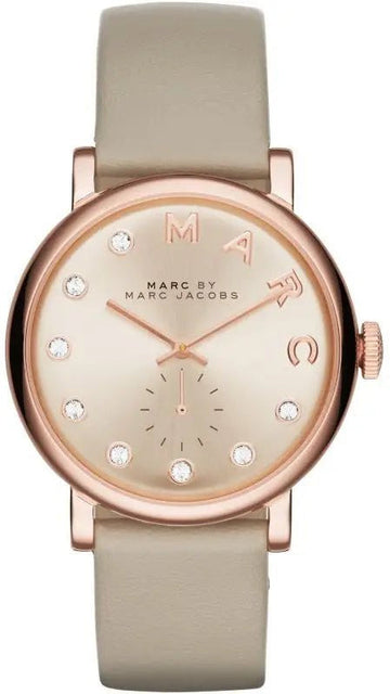  Shop Authentic Marc Jacobs Baker Rose Gold Dial Grey Leather Strap Watch for Women - MBM1400 - Luxxuri