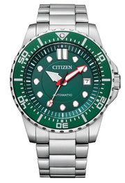  Shop Authentic Citizen Promaster Mechanical Green Dial Silver Steel Strap Watch For Men - NJ0129-87X - Luxxuri