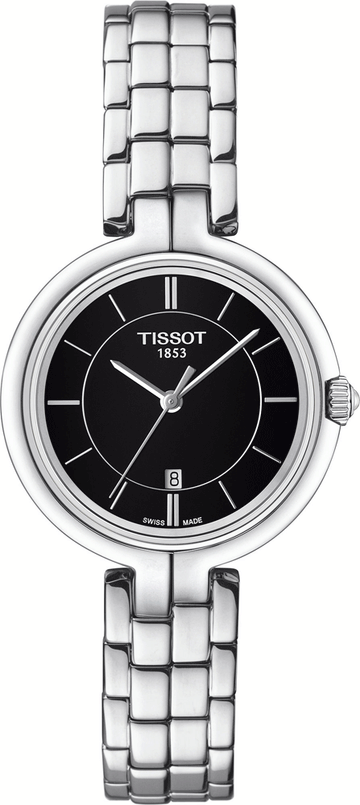  Shop Authentic Tissot T Trend Flamingo Black Dial Silver Steel Strap Watch For Women - T094.210.11.051.00 - Luxxuri