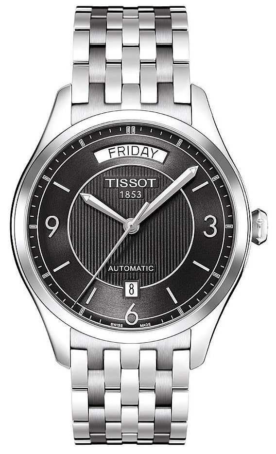  Shop Authentic Tissot T Classic T One Automatic Black Dial Silver Steel Strap Watch For Men - T038.430.11.057.00 - Luxxuri