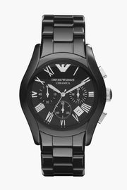  Shop Authentic Emporio Armani Valente Chronograph Black Dial Black Ceramic Strap Watch For Men - AR1400 - Luxxuri