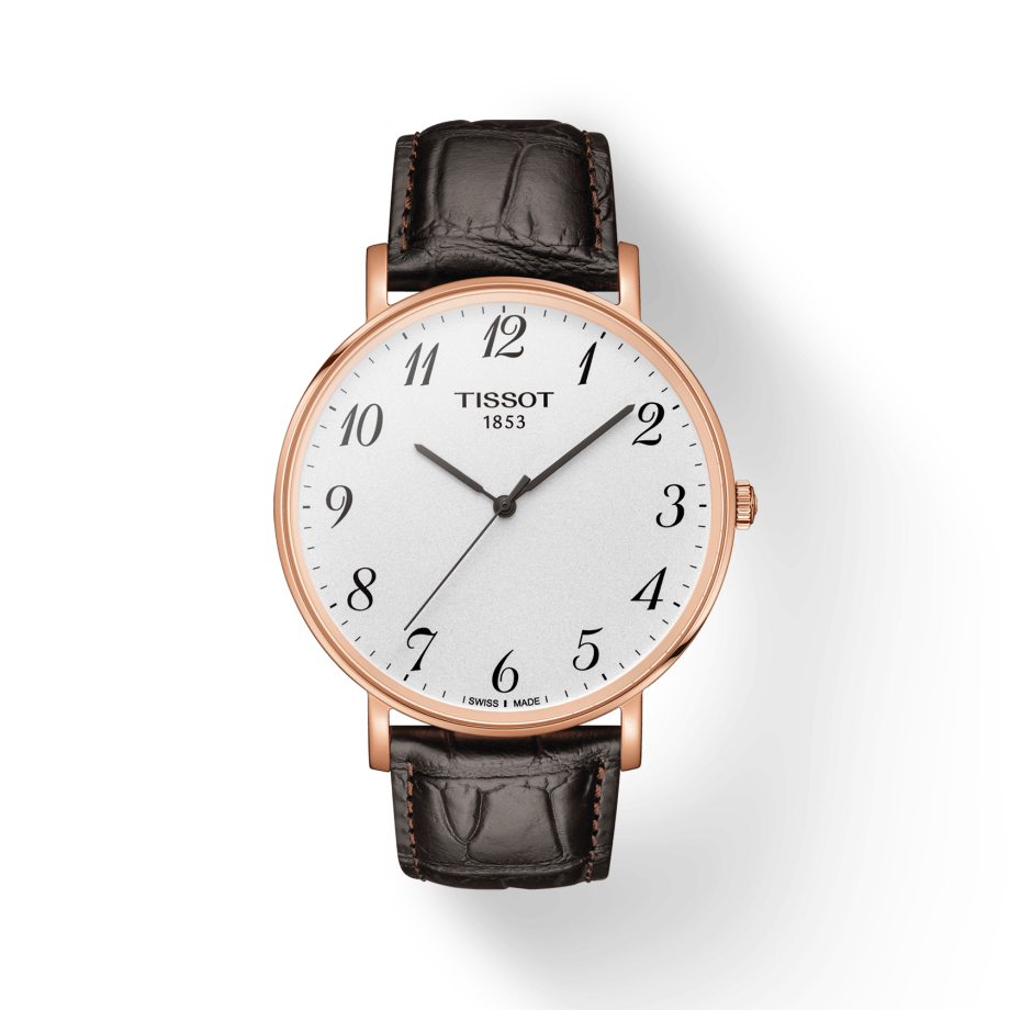  Shop Authentic Tissot T Classic Everytime White Dial Black Leather Strap Watch For Men - T109.610.36.032.00 - Luxxuri