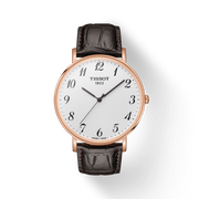  Shop Authentic Tissot T Classic Everytime White Dial Black Leather Strap Watch For Men - T109.610.36.032.00 - Luxxuri